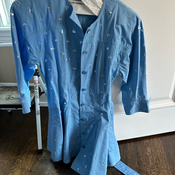 The Attico Sequin Embellished Shirt Dress Size XS - Picture 6 of 6